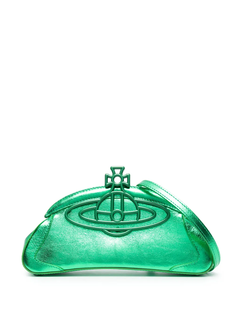 Vivienne Westwood Amber Metallic Clutch Bag Farfetch