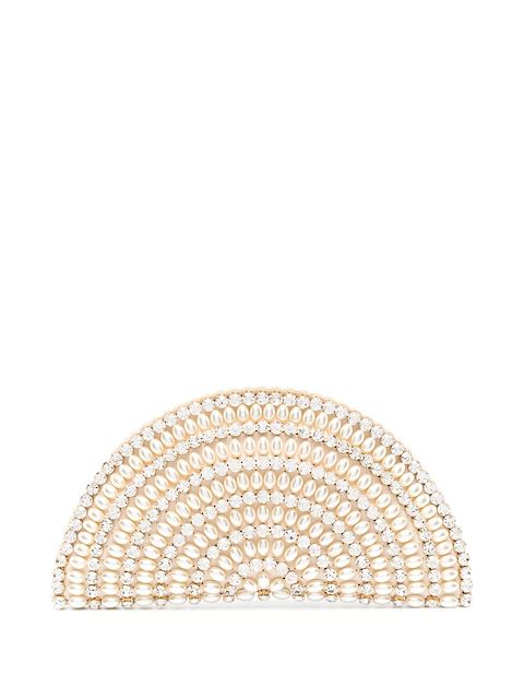 Vanina Nuit curved clutch bag