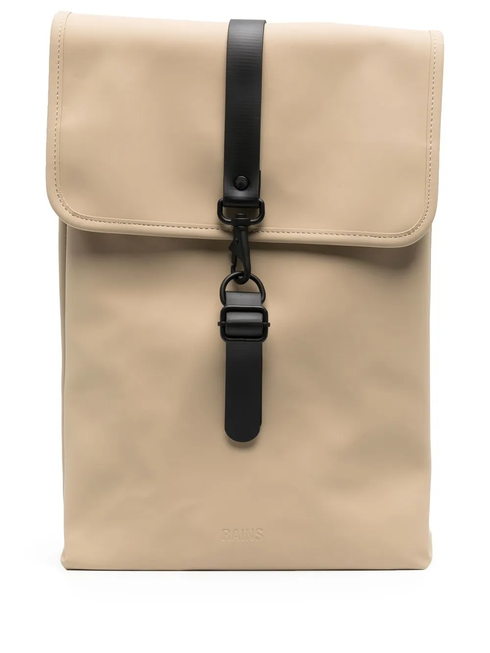 

Rains buckle-fastened flat backpack - Neutrals