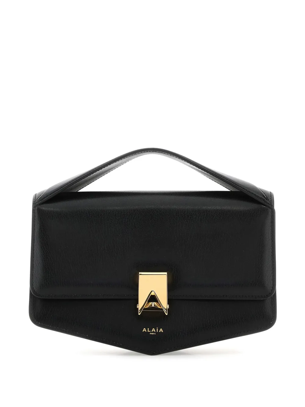 Alaïa logo-plaque leather shoulder bag | Black | Image 1