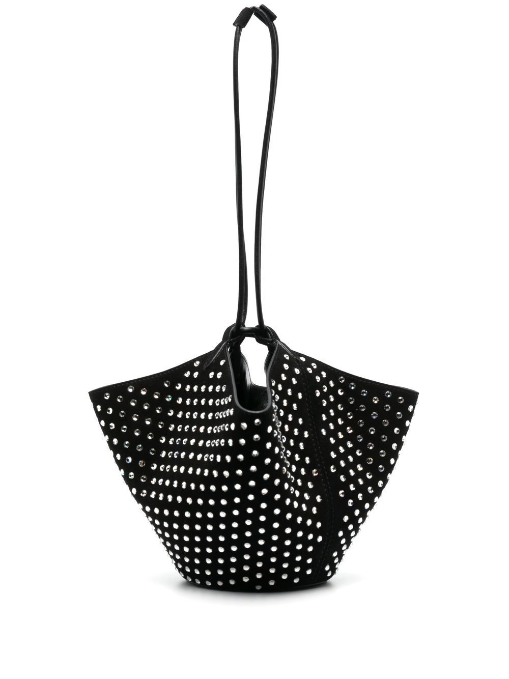 

KHAITE suede crystal-embellished bag - Black