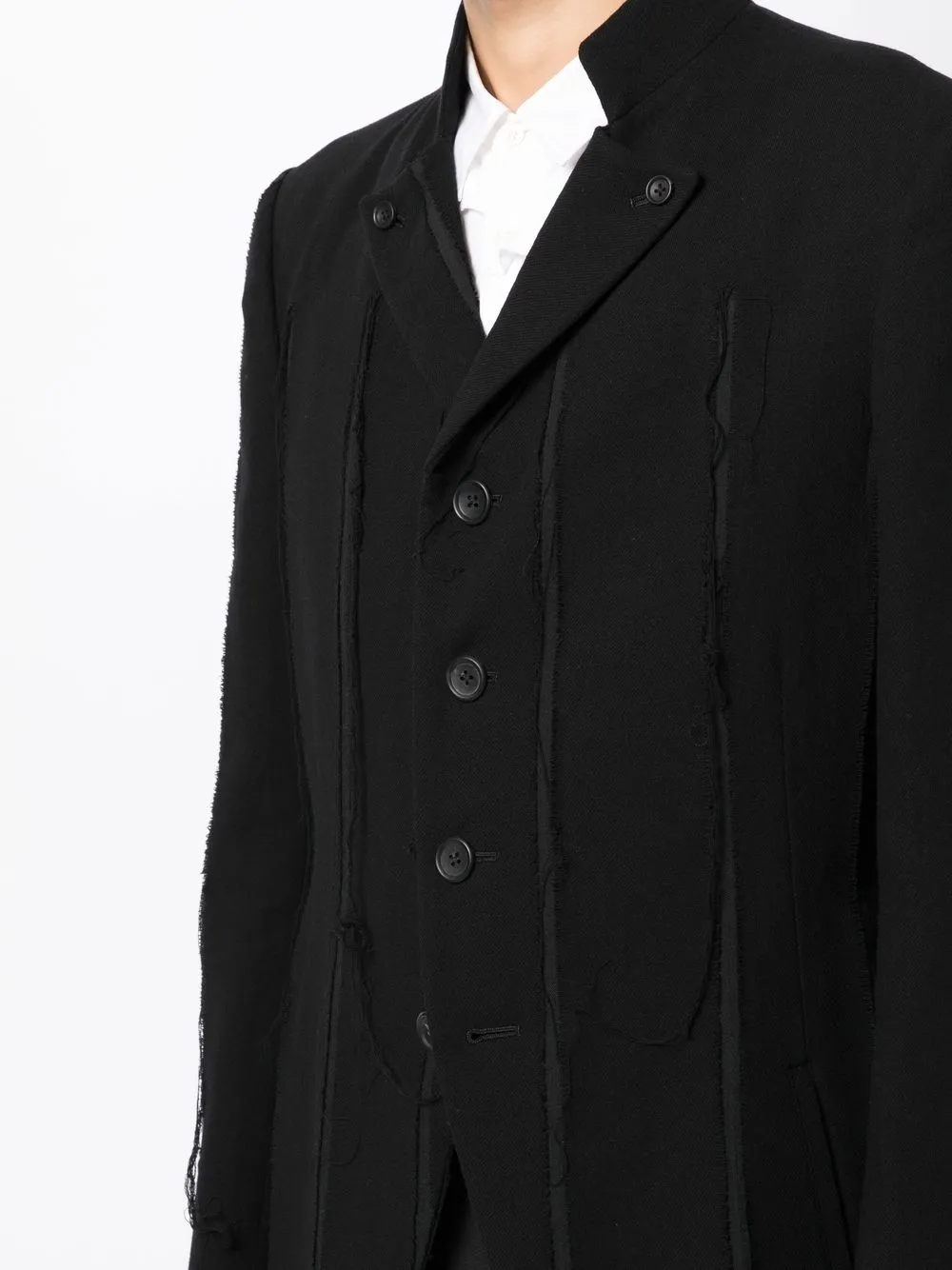 Button-Up Long-Sleeve Blazer