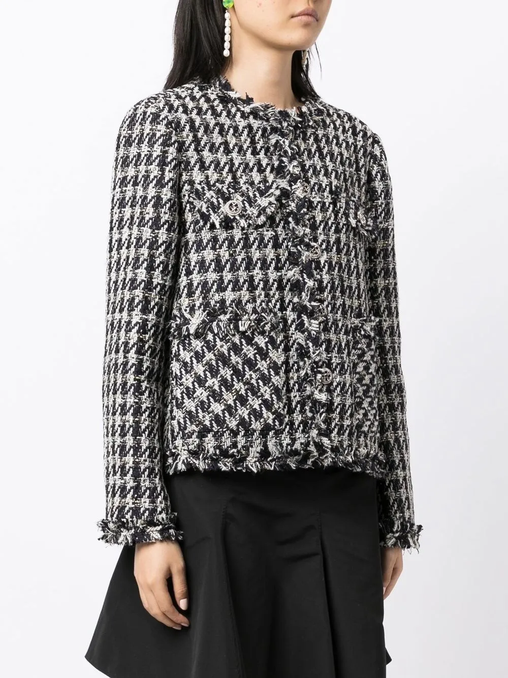 b+ab Boxy Tweed Jacket - Farfetch