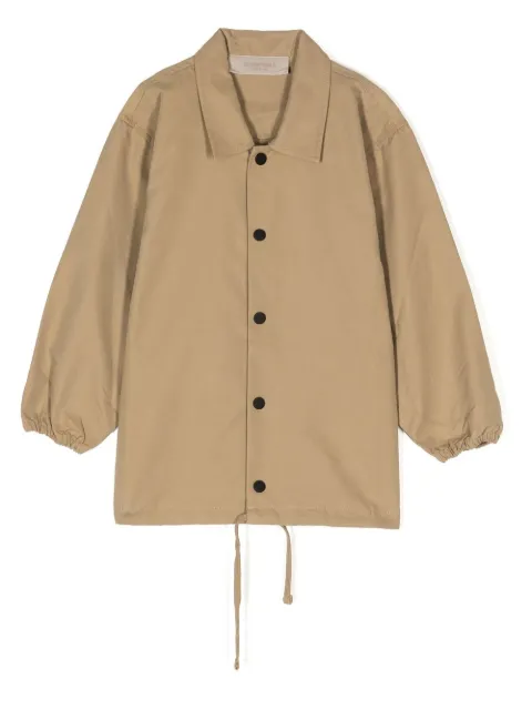 FEAR OF GOD ESSENTIALS KIDS slogan-print shirt jacket