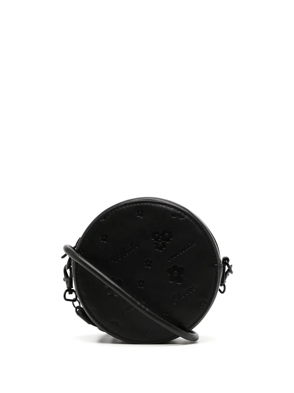 

CHOCOOLATE debossed-logo round shoulder bag - Black