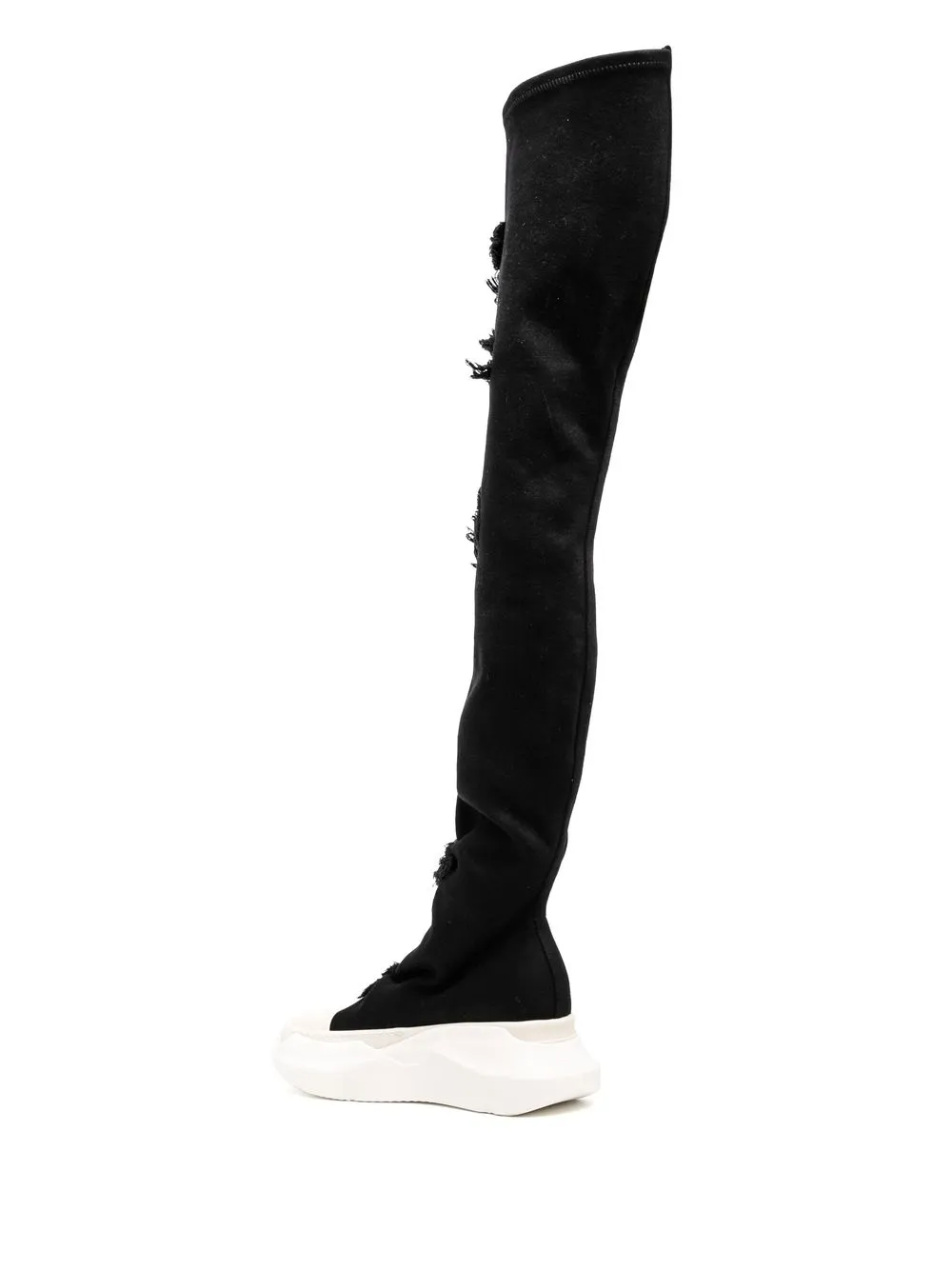 thigh-high sock boots