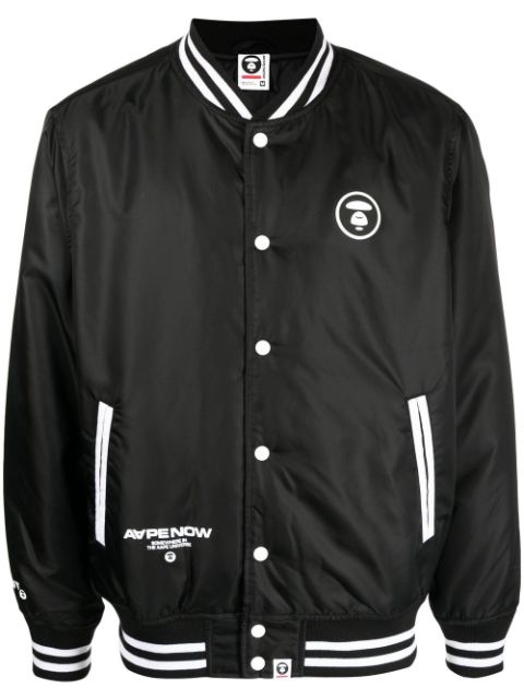 AAPE BY *A BATHING APE logo-patch bomber jacket Men