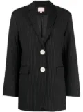 BAPY BY *A BATHING APE® pinstripe single-breasted blazer - Black