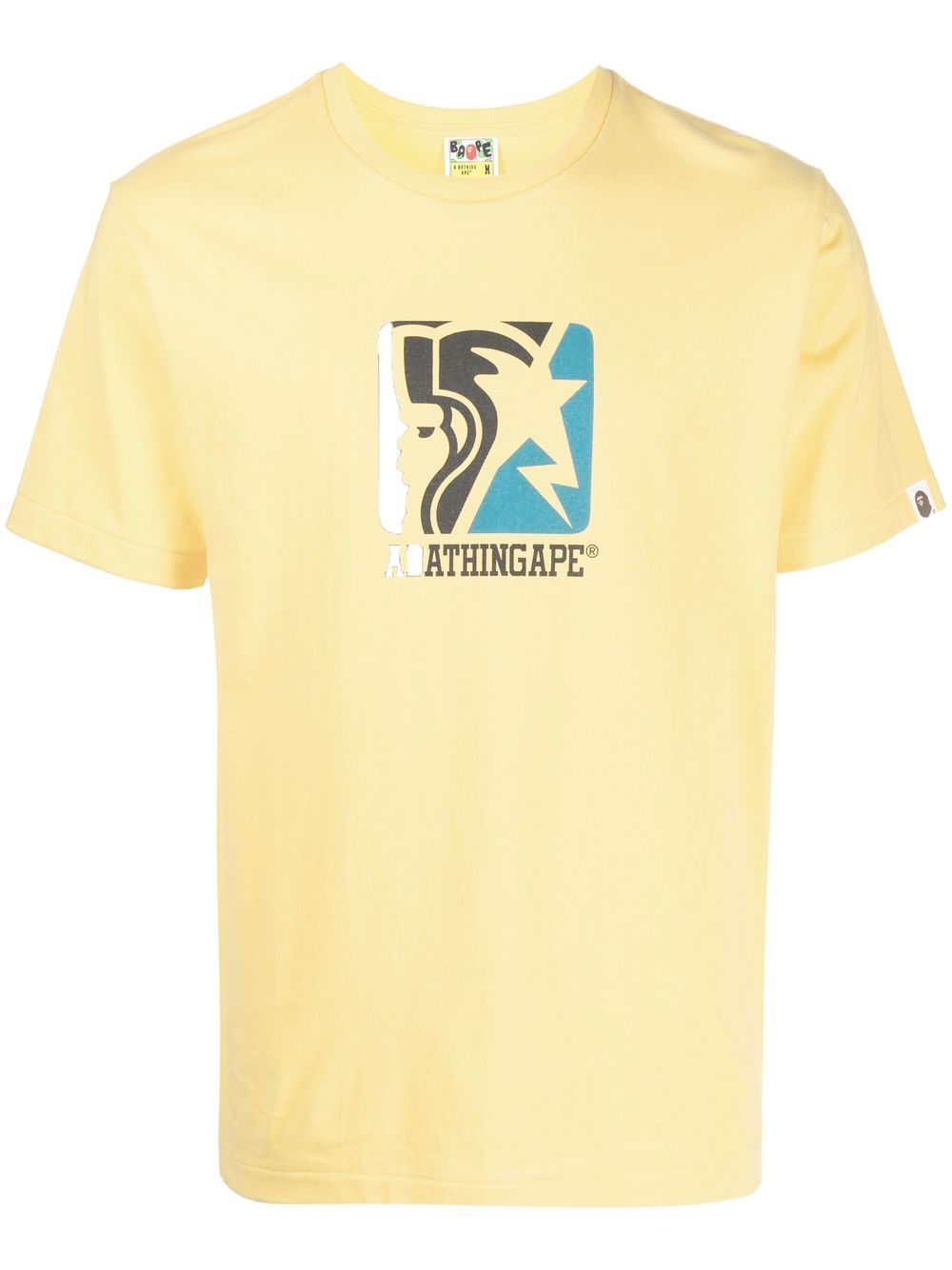 

A BATHING APE® playera con estampado gráfico - Amarillo