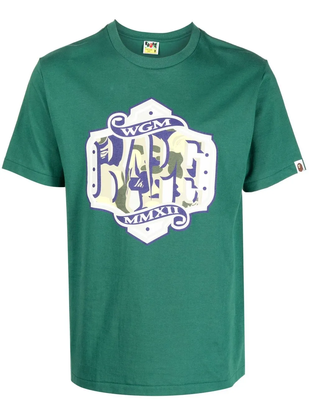 

A BATHING APE® playera con estampado gráfico - Verde