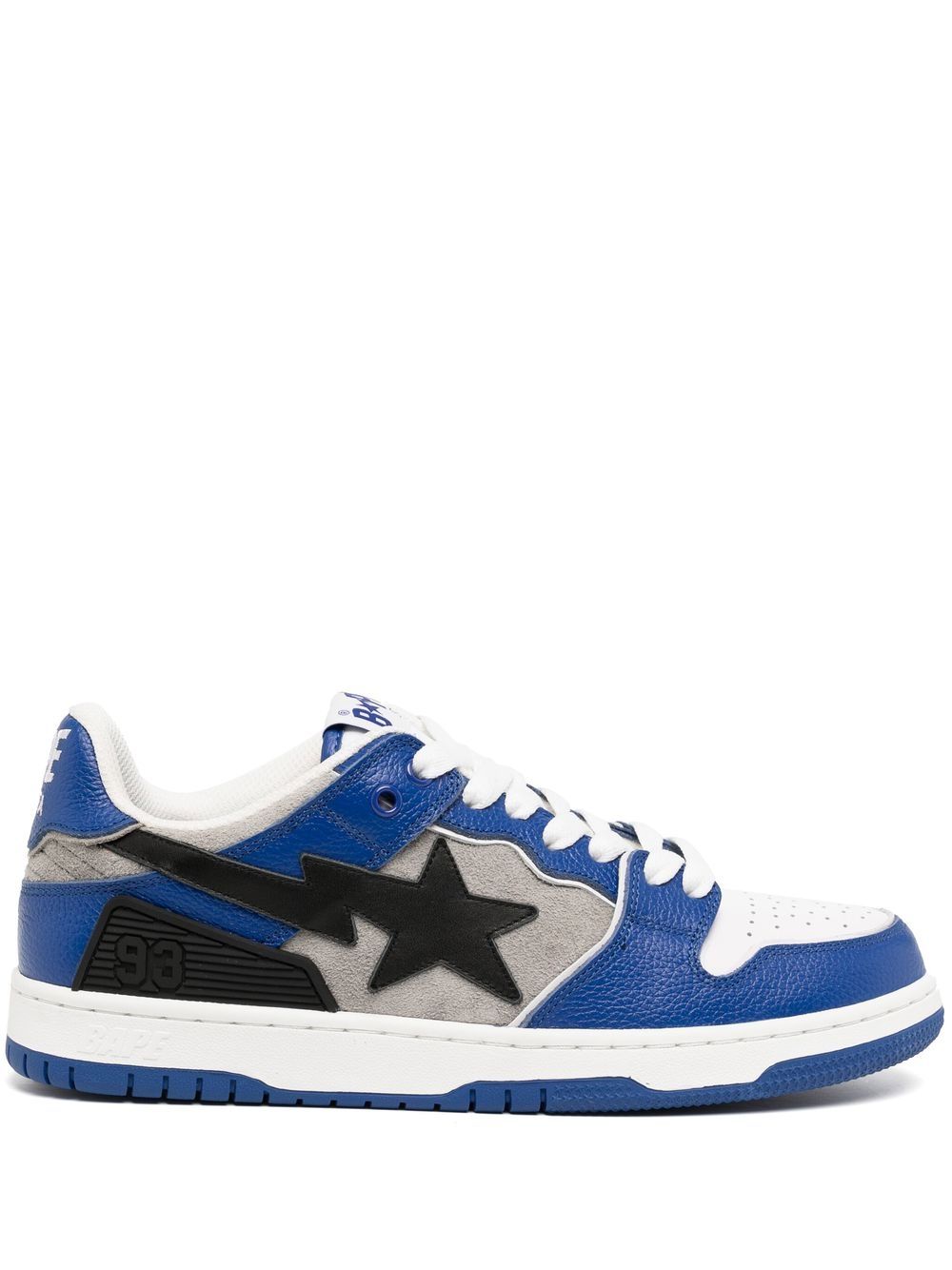 

A BATHING APE® tenis bajos con paneles - Azul