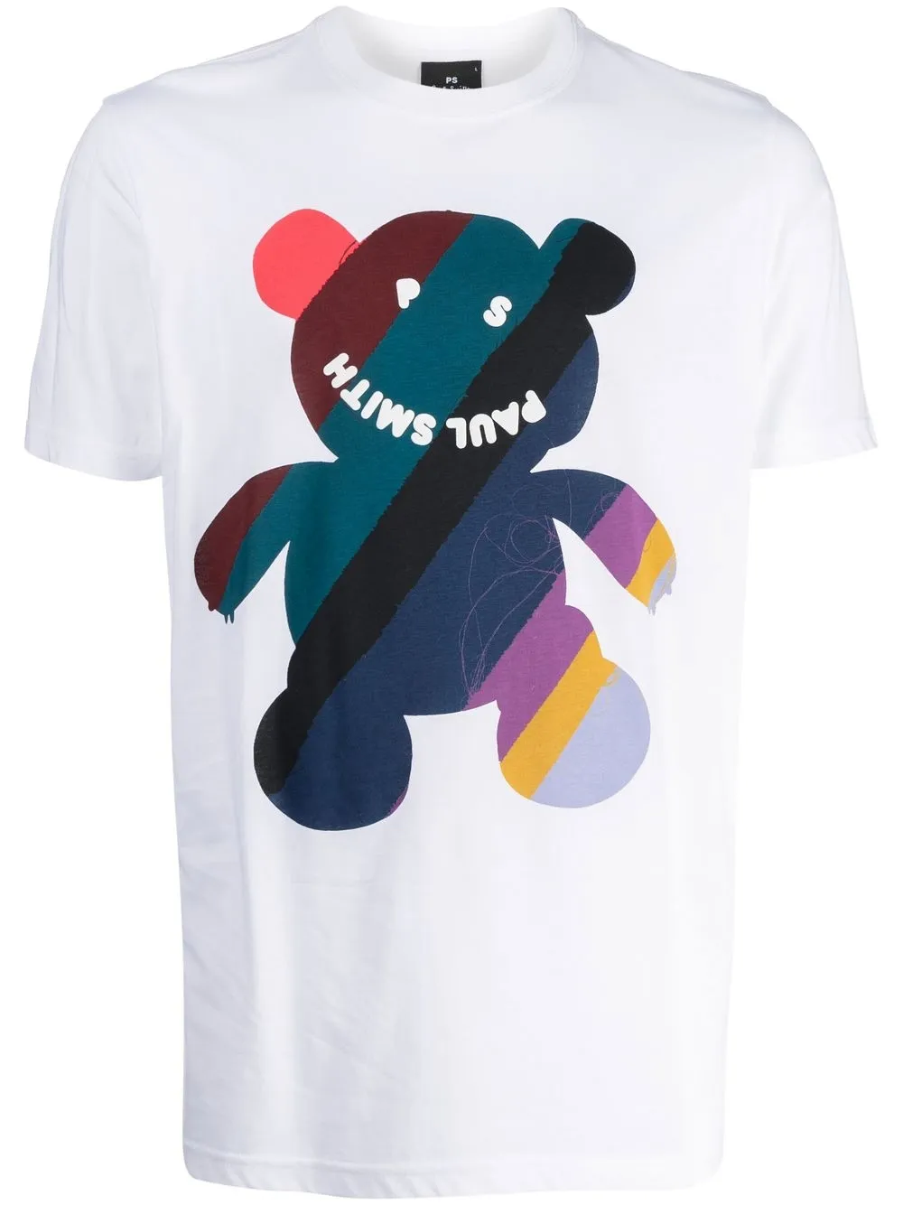 

PS Paul Smith playera con estampado Teddy Happy - Blanco