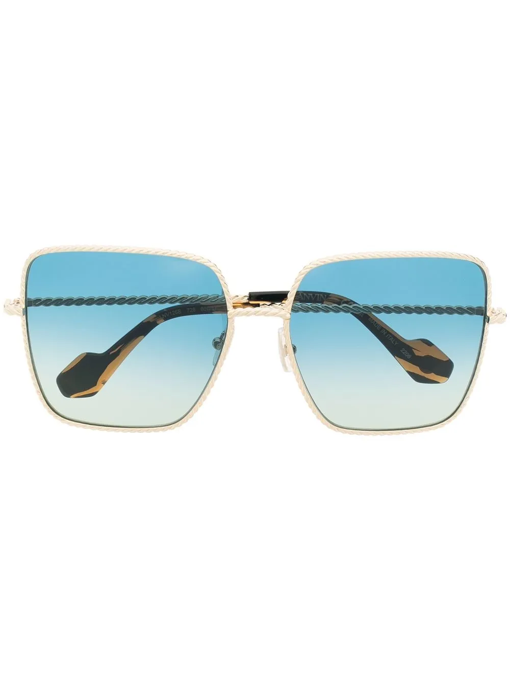 

Lanvin lentes de sol con armazón oversize - Dorado