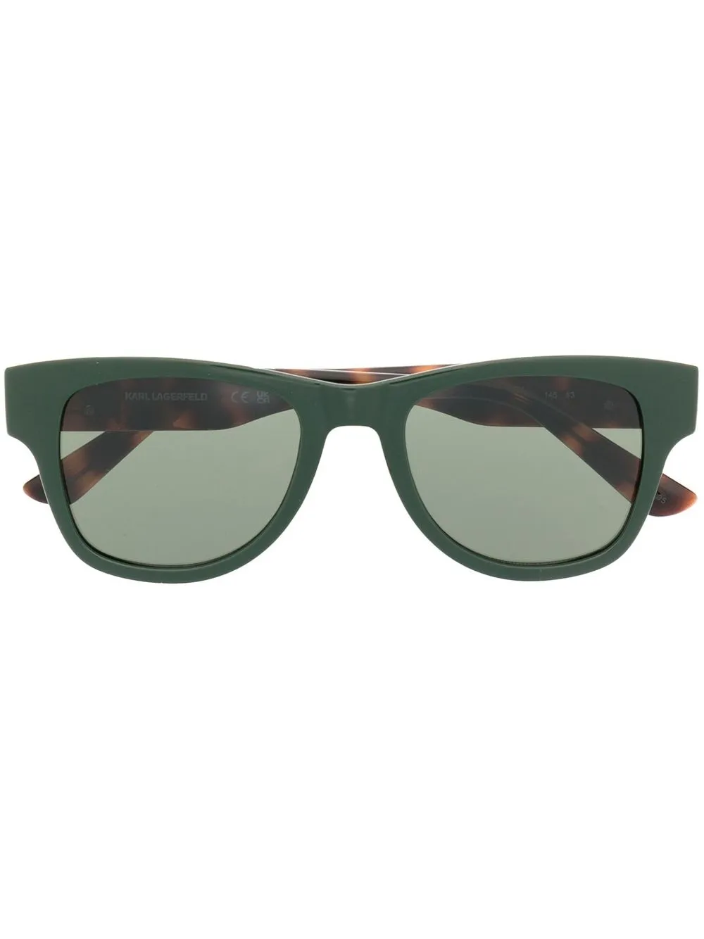 

Karl Lagerfeld lentes de sol con armazón cuadrada y diseño de dos tonos - Verde