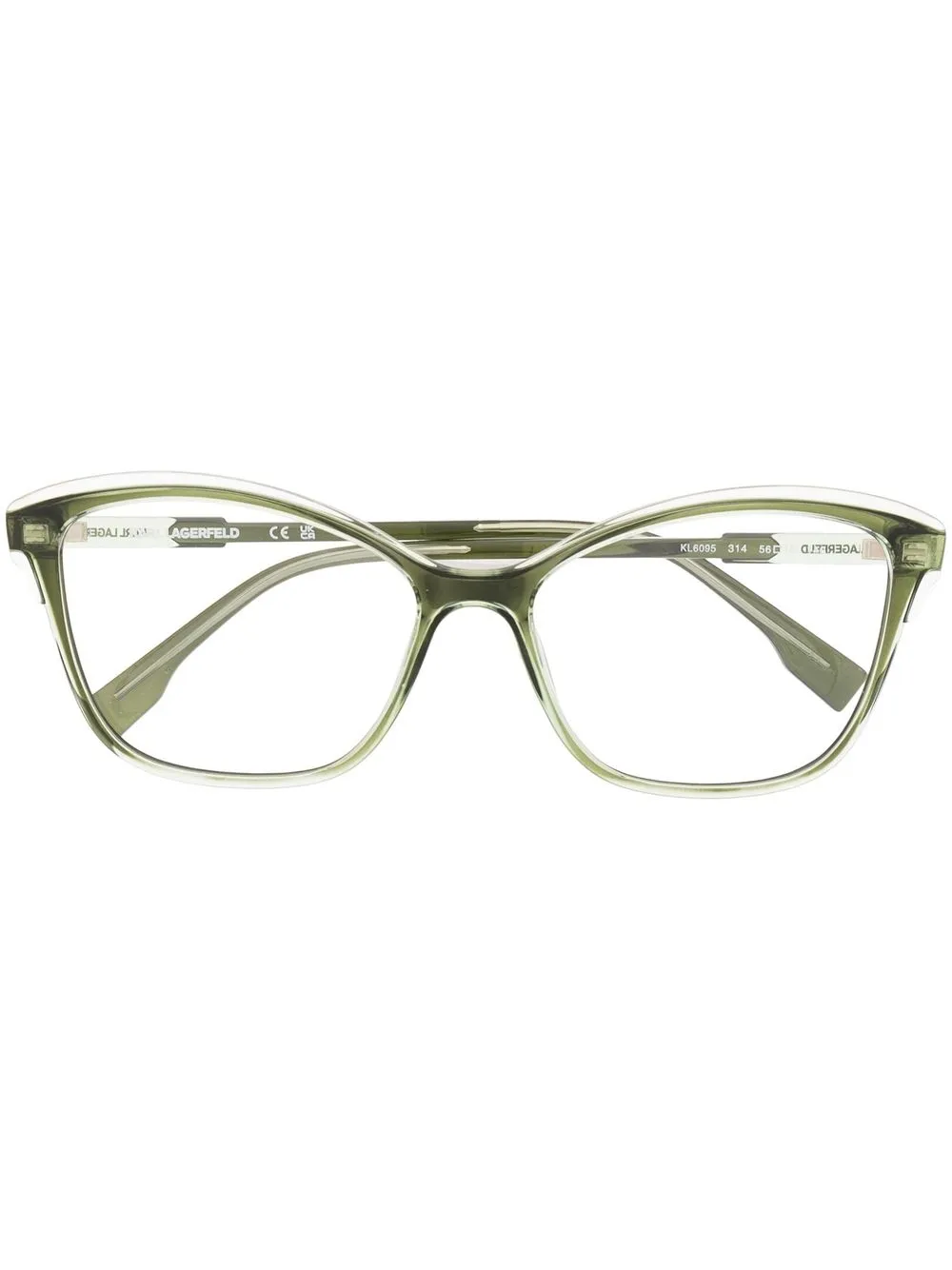 

Karl Lagerfeld lentes con armazón cat eye - Verde