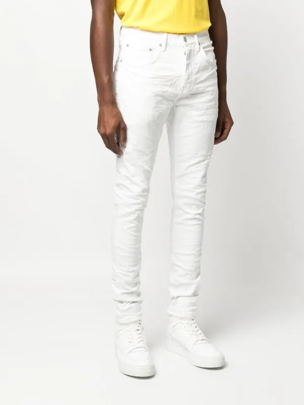 PURPLE BRAND Jeans Men, White skinny jeans White