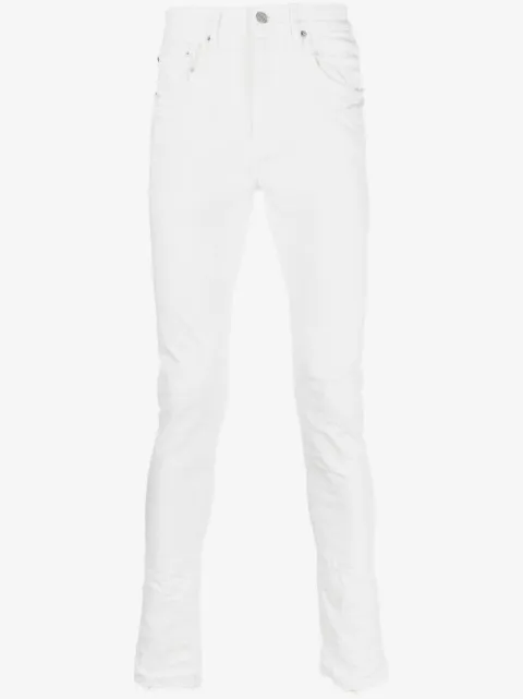 Purple Brand logo-patch skinny-cut jeans