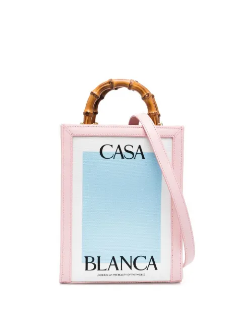 Casablanca logo印花手提包