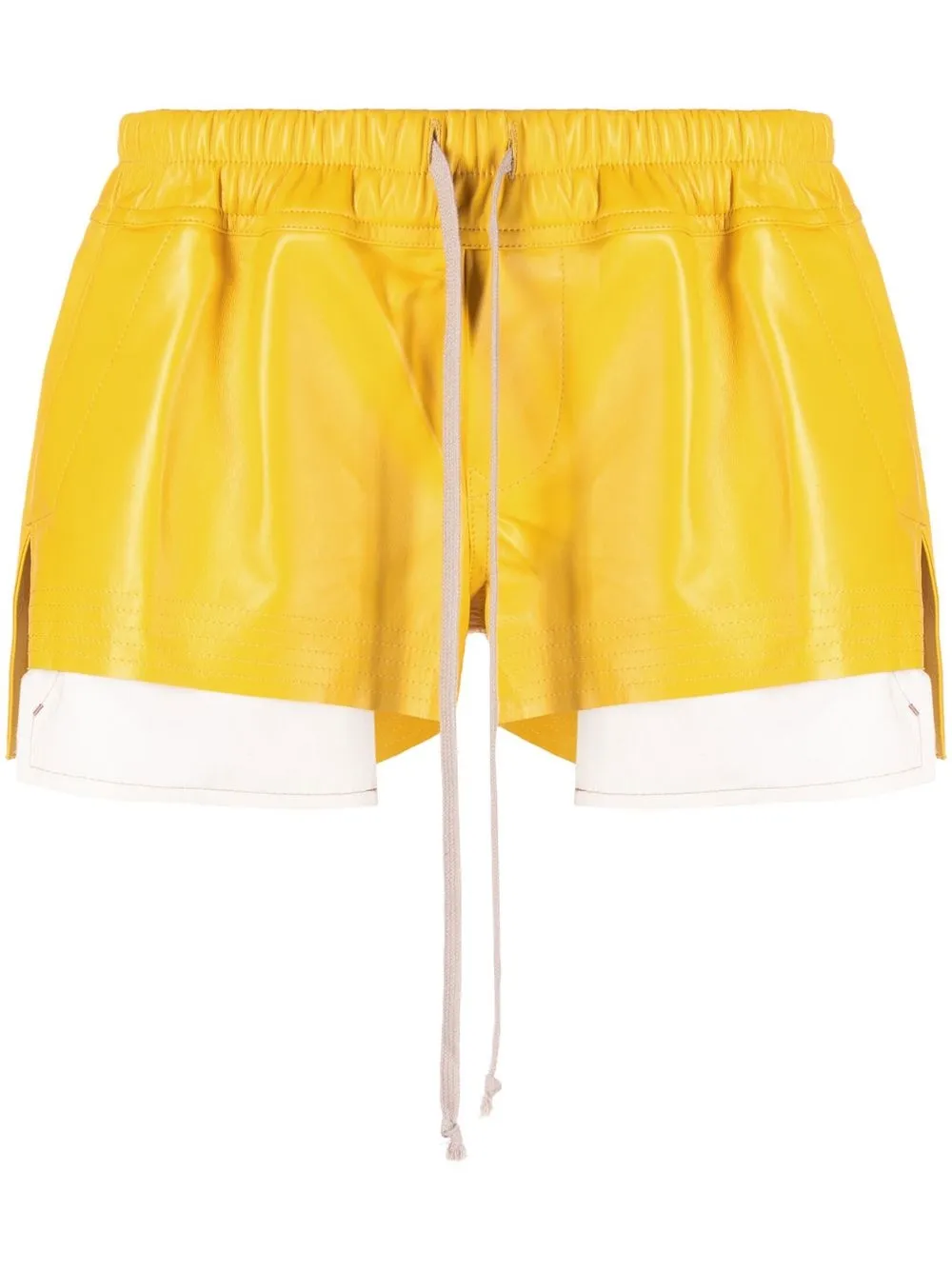 

Rick Owens shorts con cordones en la pretina - Amarillo