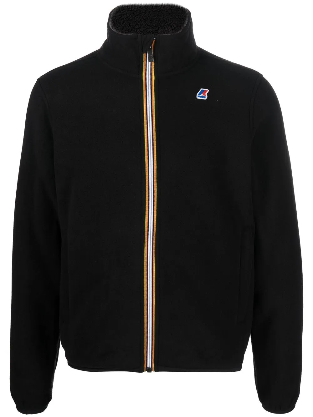 

K-Way chamarra con parche del logo - Negro