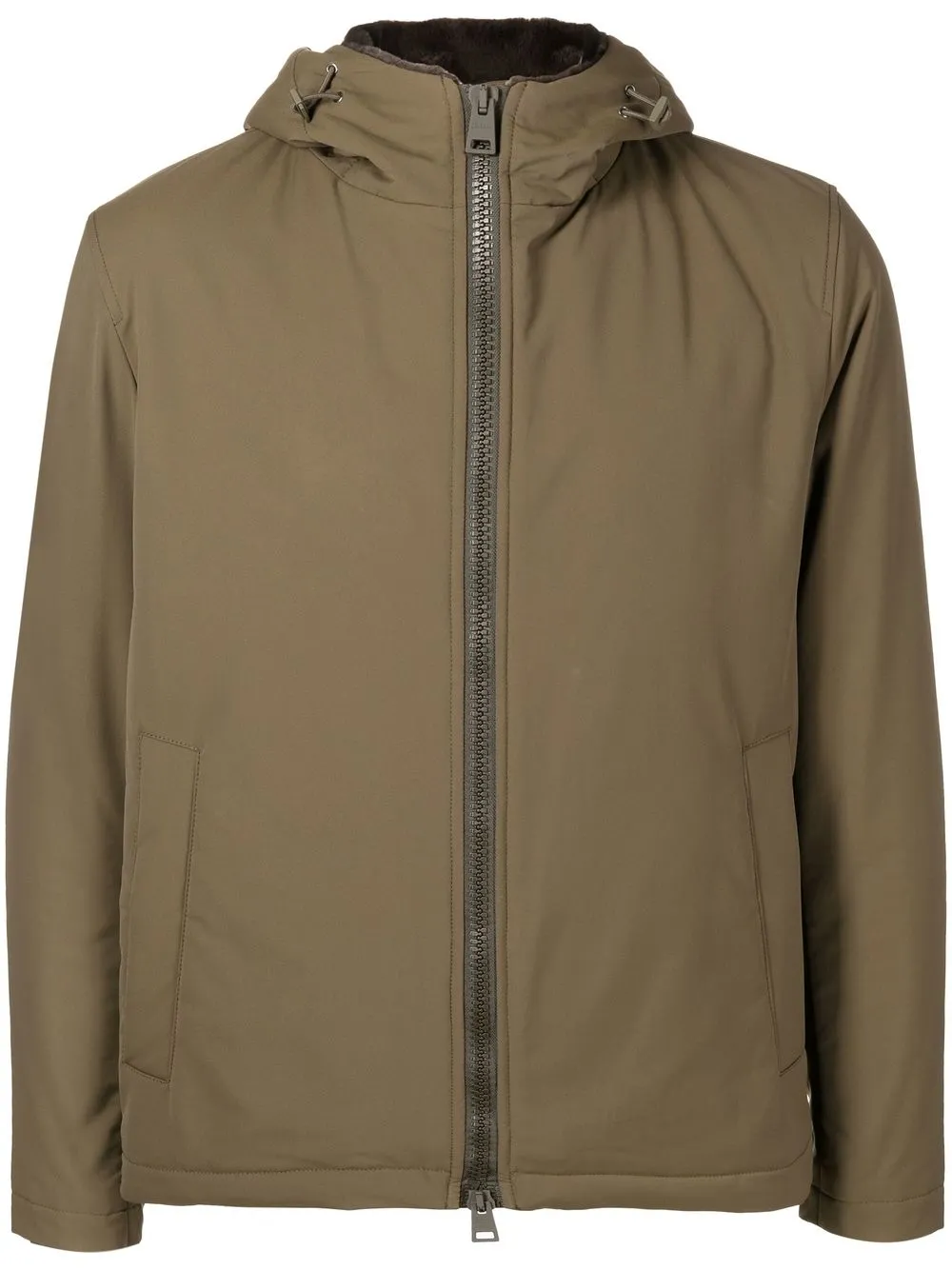 

Herno hooded zipped-up bomber jacket - Green