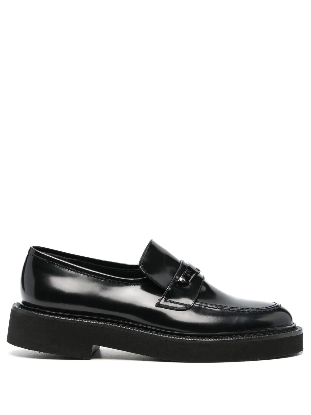 

Casadei polished leather loafers - Black