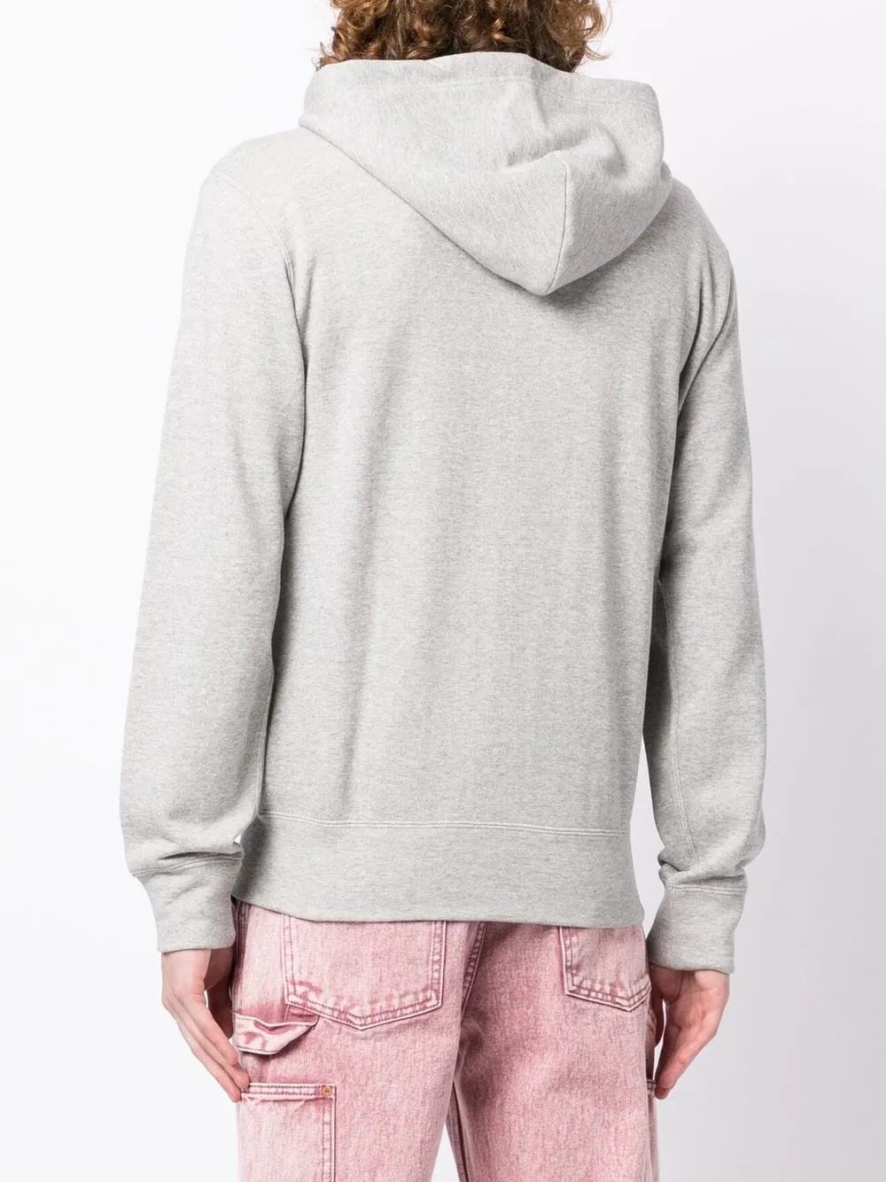 Comme Des Garçons Play logo-patch zip-up Hoodie | Grey Comme Des Garçons Play logo-patch zip-up Hoodie | Grey