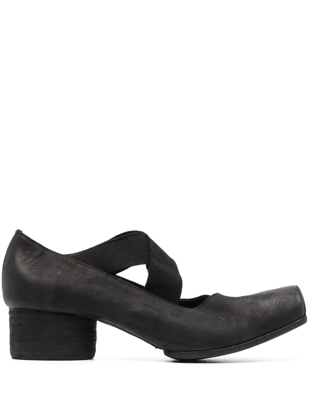 

Uma Wang Ballerina square toe elasticated pumps - Black