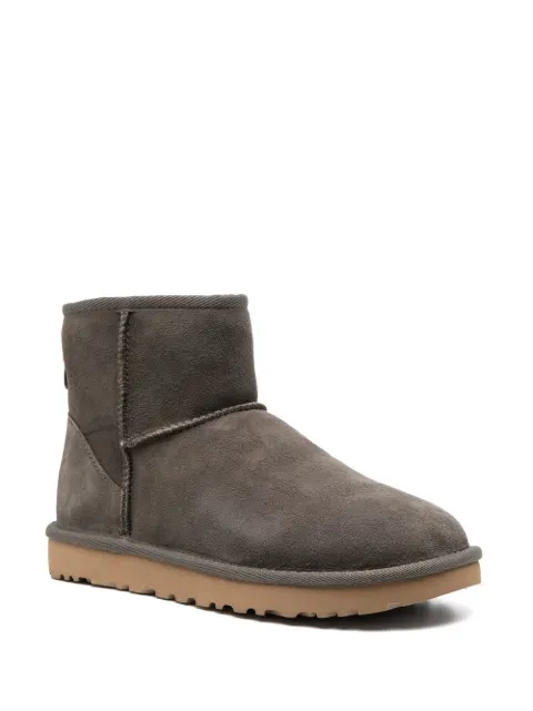 Ugg - Classic Mini II Shearling Ankle Boots - Women - Sheepskin/Sheep Skin/Shearling/Rubber - 10 - Grey