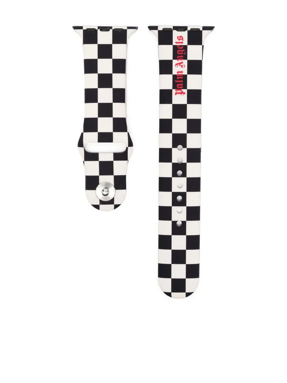 

Palm Angels checkerboard-print Apple watch strap - Black