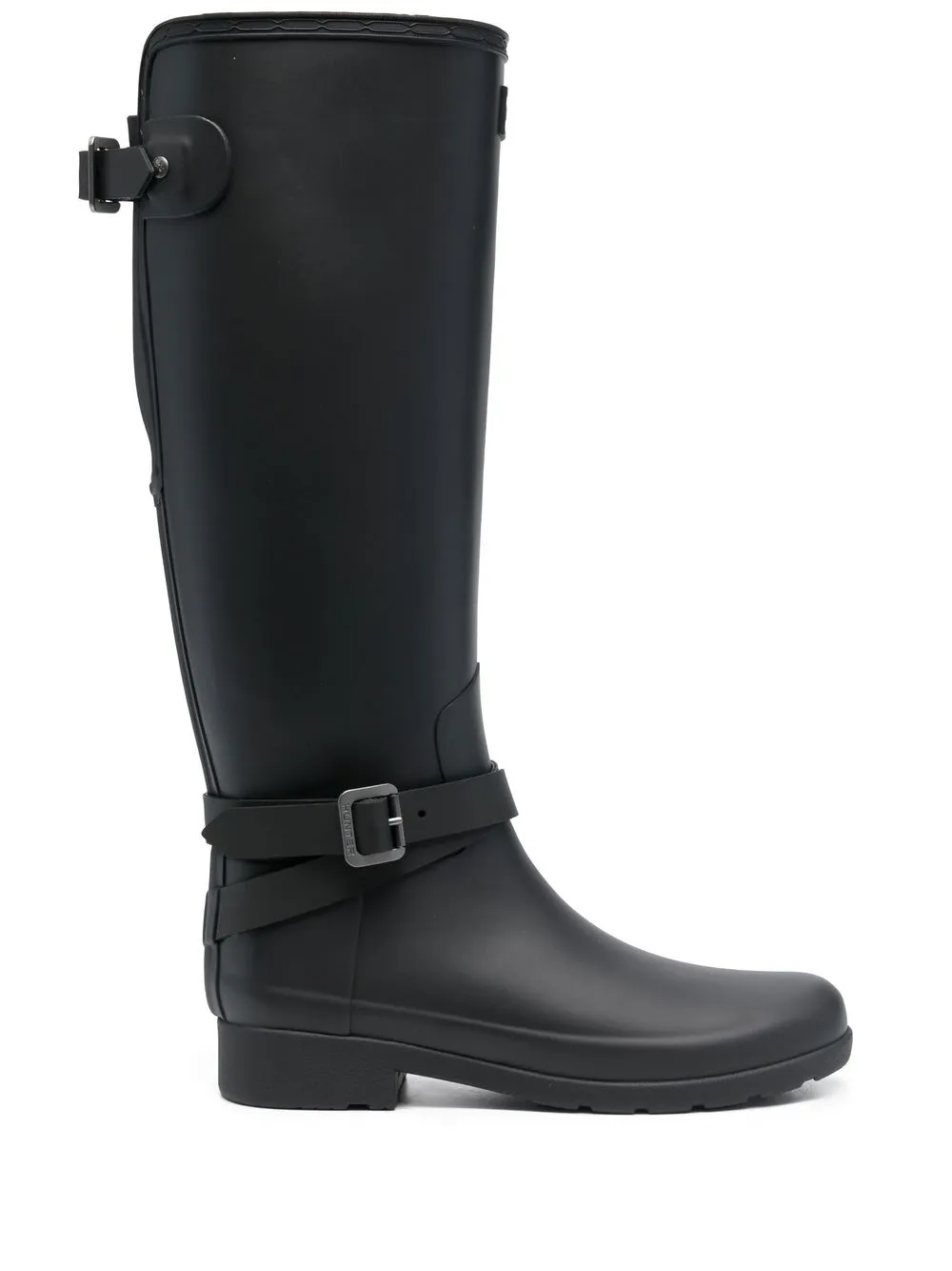 

Hunter side buckle-detail boots - Black