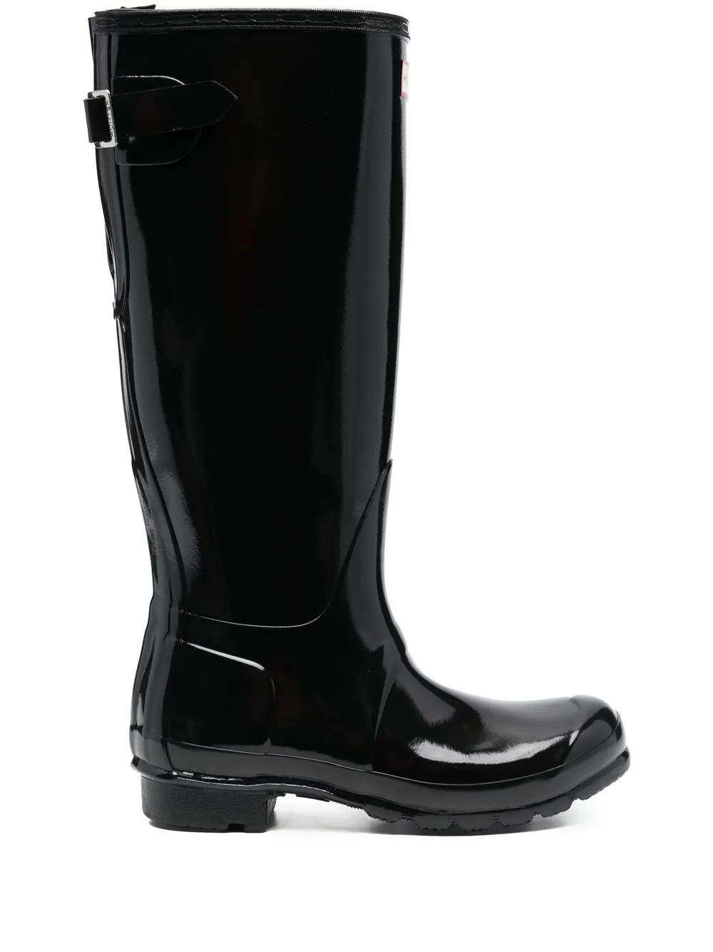 

Hunter botas con parche del logo - Negro