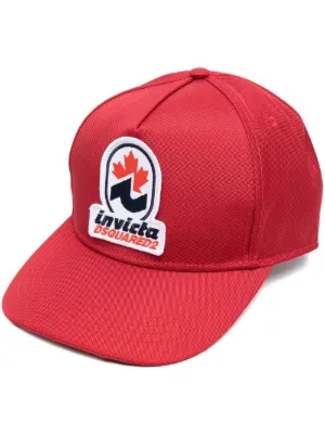 DSQUARED2 Icon embroidered-logo Baseball Cap | Red | FARFETCH