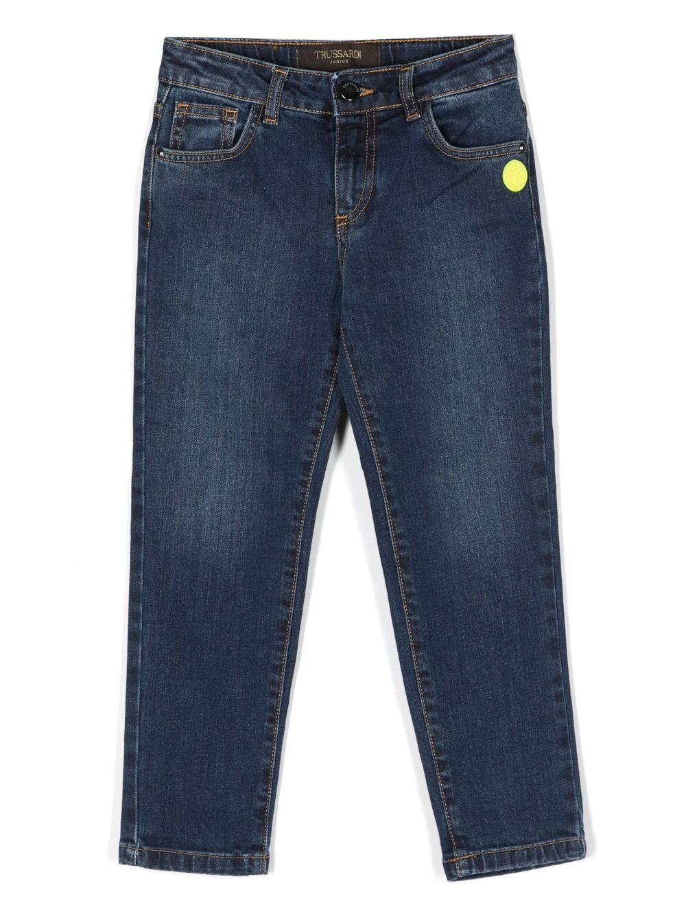 

TRUSSARDI JUNIOR straight-leg denim jeans - Blue