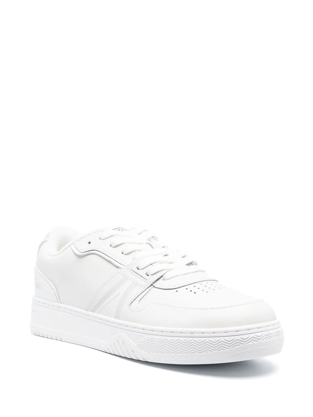  Lacoste Perforierte Sneakers   Weiß 