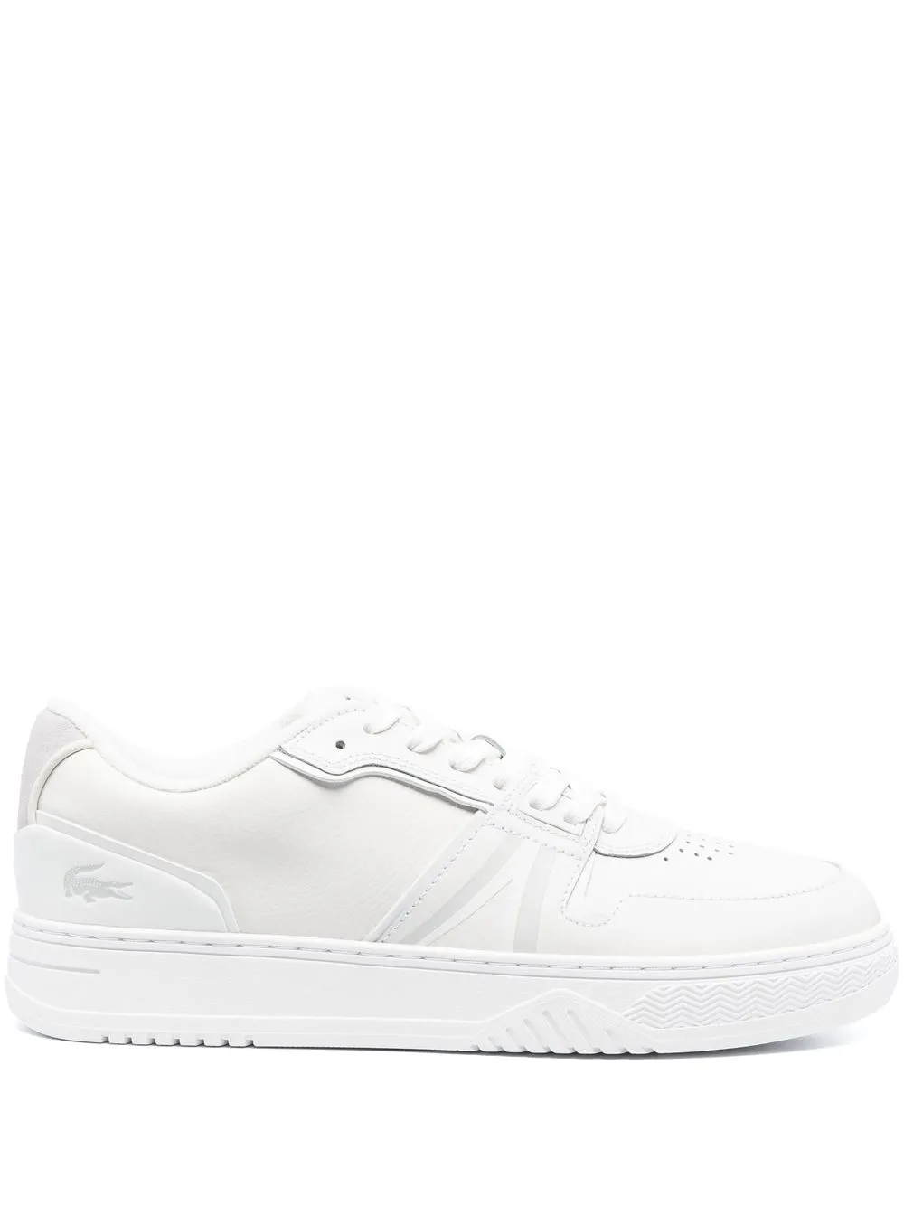 

Lacoste tenis con agujetas y perforaciones - Blanco