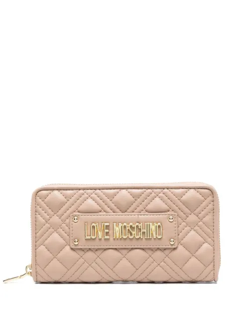 Love Moschino logo-patch quilted purse