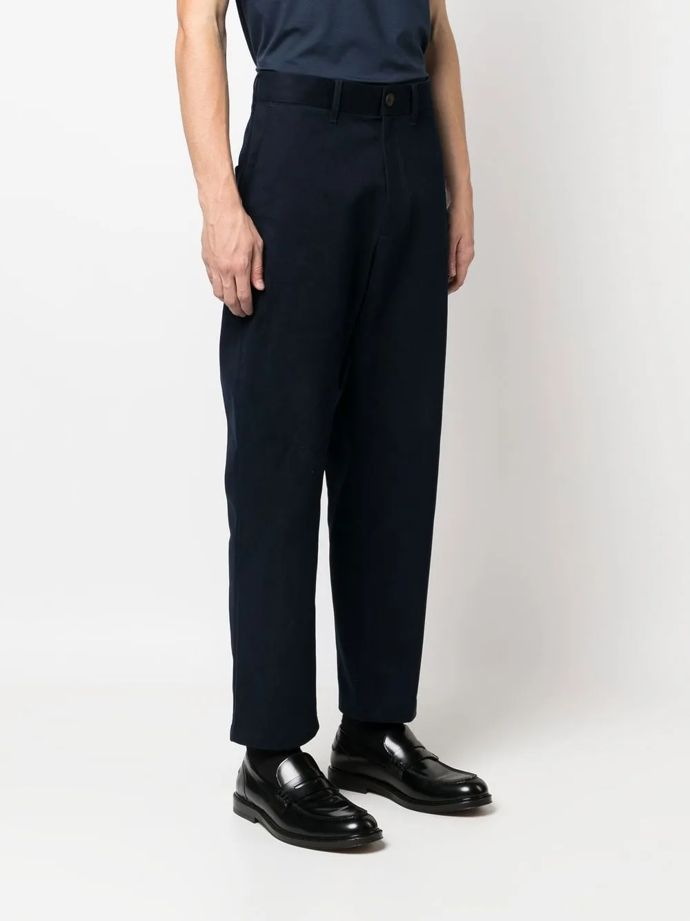 Studio Nicholson high-waisted Cotton Trousers - Farfetch