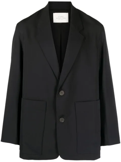 Studio Nicholson Conde single-breasted blazer