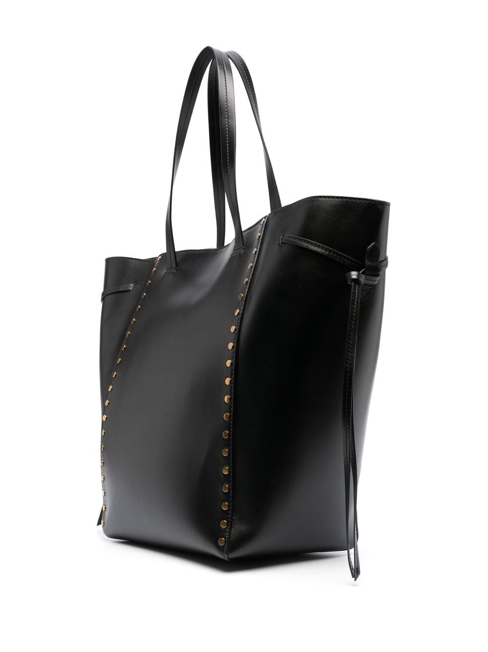 Shop Isabel Marant Oskan Studded Tote Bag In Black
