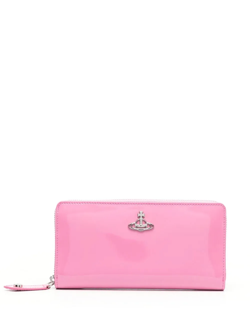 

Vivienne Westwood cartera con placa del logo Orb - Rosado