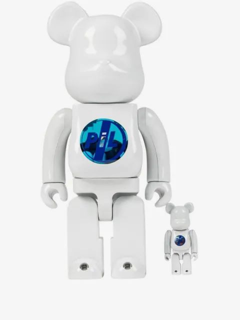 MEDICOM TOY x Public Image Limited Chrome BE@RBRICK 100% and 400% figure set