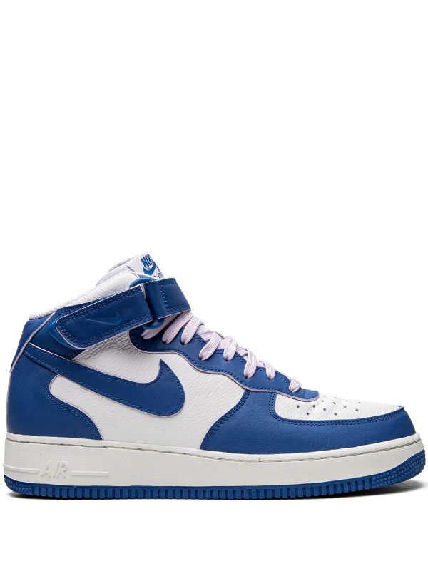 Nike Air Force 1 Mid Military Blue Sneakers - Farfetch