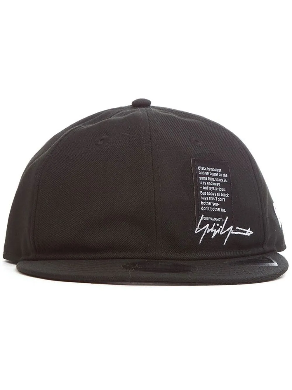 

Yohji Yamamoto logo-patch detail baseball cap - Black