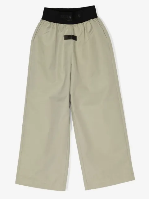 FEAR OF GOD ESSENTIALS KIDS logo-waistband straight-leg trousers