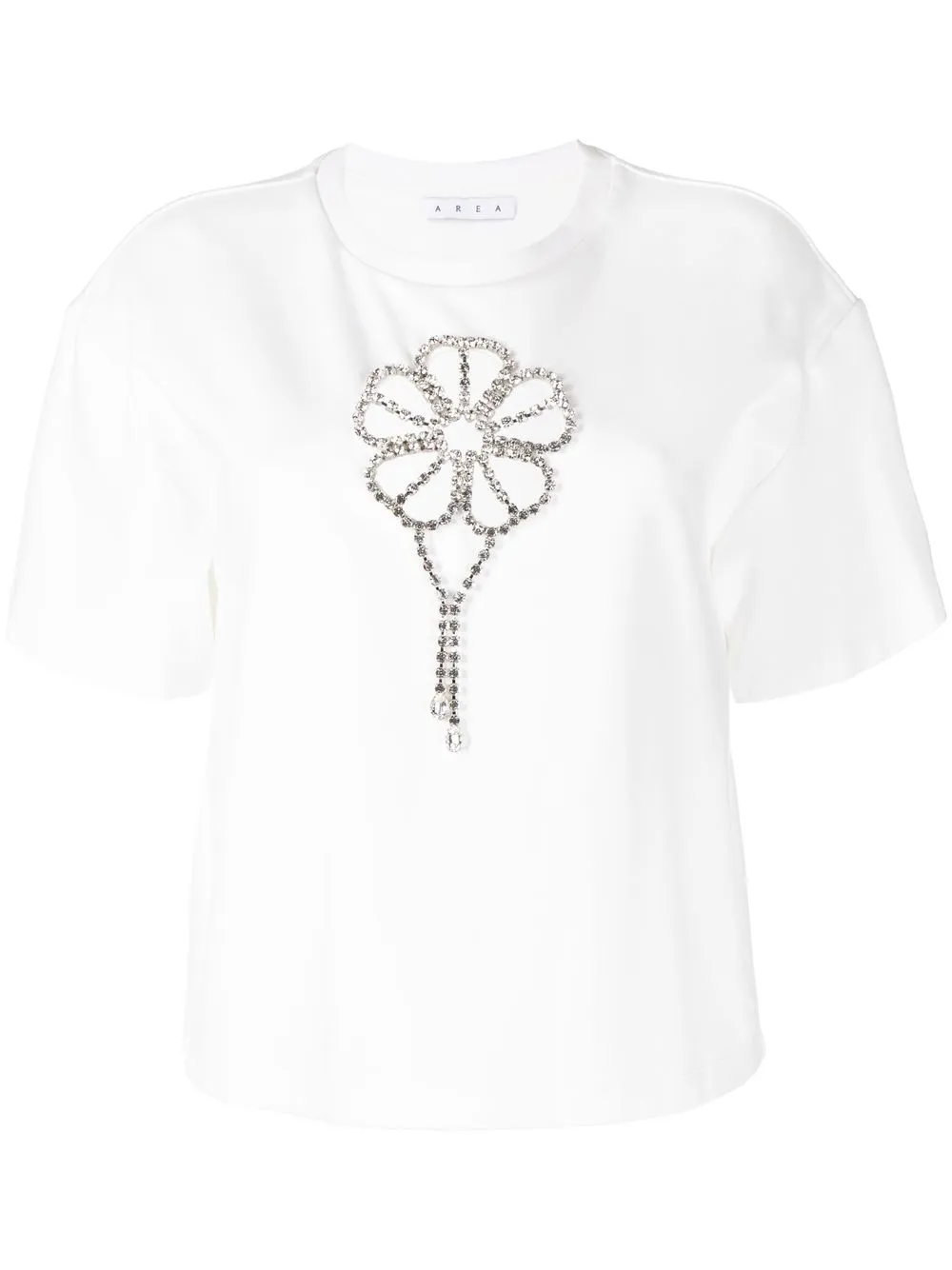 

Area Nyc crystal-embellished short-sleeve T-shirt - White