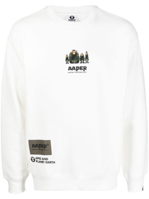 AAPE BY *A BATHING APE logo-print sweatshirt Men