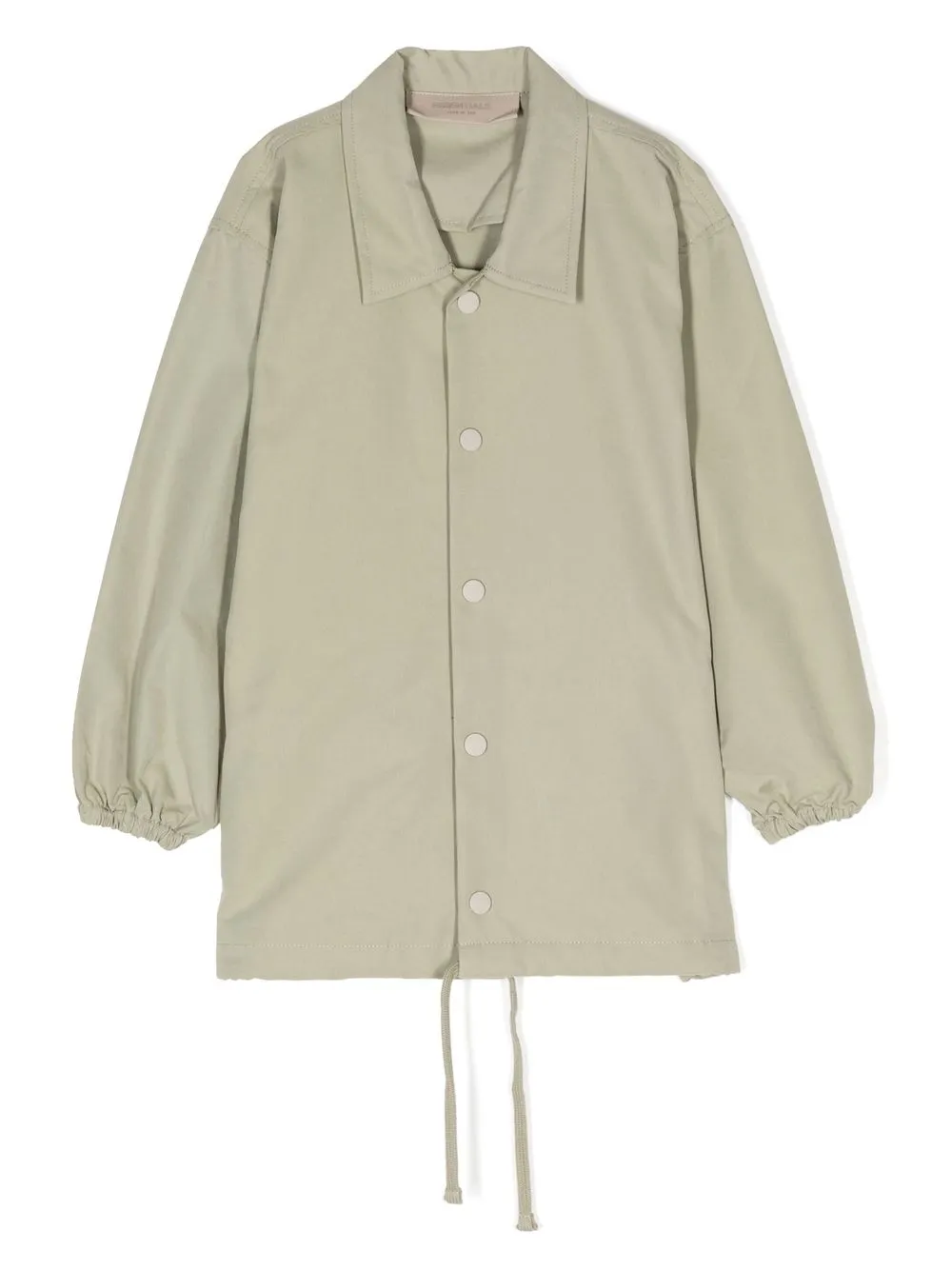 

FEAR OF GOD ESSENTIALS chamarra camisera con logo estampado - Verde