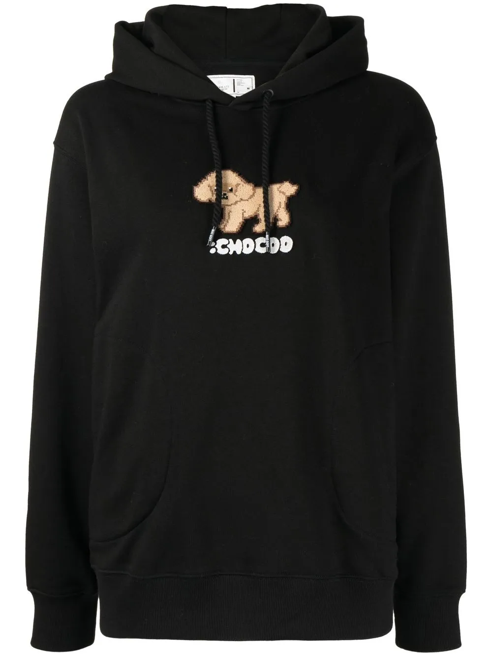 

CHOCOOLATE hoodie con diseño bordado - Negro