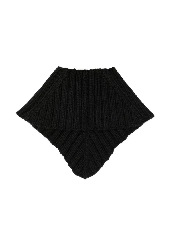 【Jil Sander】リブニットウールスカーフ Jil Sander リブニット スカーフ | ブラック | FARFETCH JP
